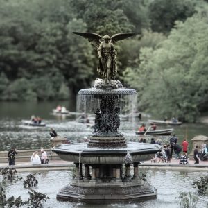 Bethesda Fountain, “Angel of the Waters,” is at the heart of New York City’s Central Park, which