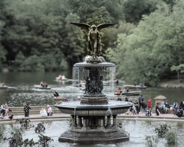 Bethesda Fountain, “Angel of the Waters,” is at the heart of New York City’s Central Park, which