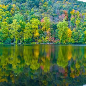 Hiking bear mountain on a beautiful fall day! Taking in all the beautiful colors, and the