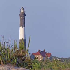 This photo was taken on the beach at Robert Moses State Park by using a telescopic lens.