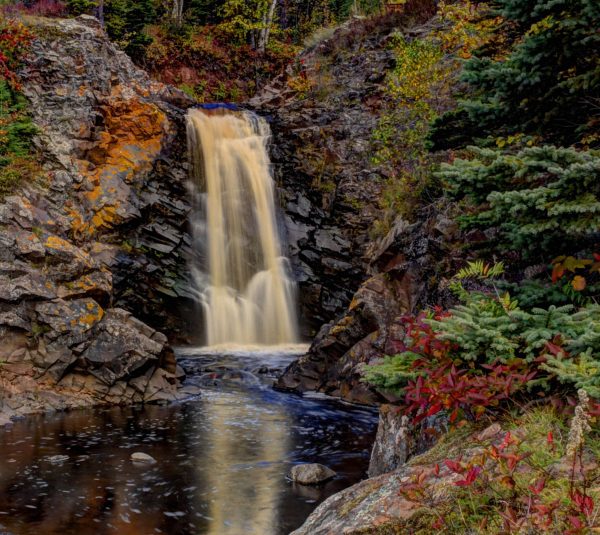 Lower Falls of the Fall River. A hidden waterfall 99% of visitors to Minnesota's North Shore miss.