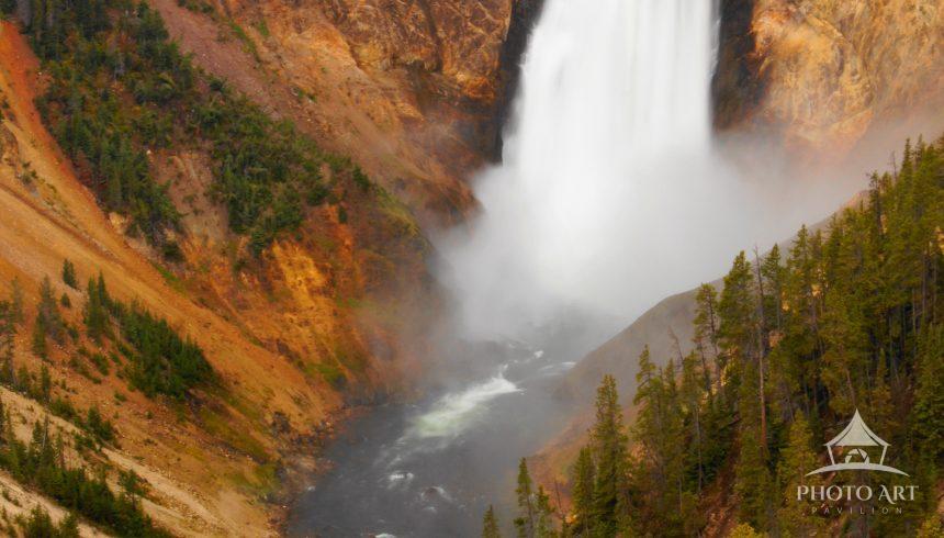 Upper Falls Yellowstone National park.HDR image stacked, processed for color, detail and sharpened.