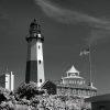 The Montauk Point Lighthouse, commissioned by President George Washington in 1792, is one of the