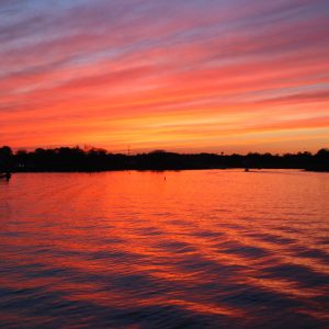 Sunset hue on the Keyport Harbor.