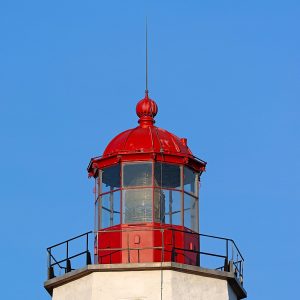 The Lantern Room of the Sandy Hook Lighthouse at Gateway National Park in New Jersey.