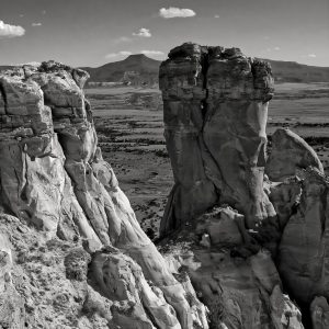 Cerro Pedernal thru Chimney Rock at Ghost Ranch. Georgia O'Keeffe called this mountain her mountain