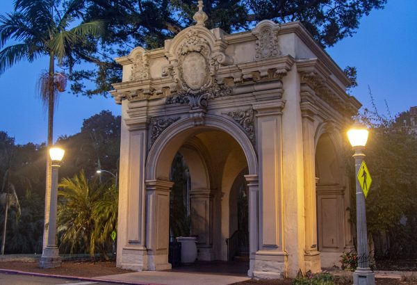 Arch at night in the Park
