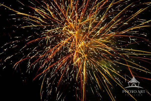 By Shooting fireworks, in United States of America, on July Fourth, the whole country celebrated the