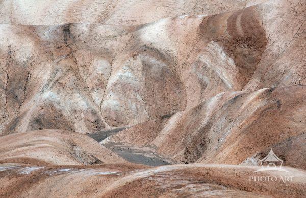I zoomed in on these beautiful patterns and muted colors at Zabriskie Point in Death Valley NP.