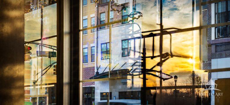 A late "Reflections..." series addition made from inside a friend's Italian restaurant on Main