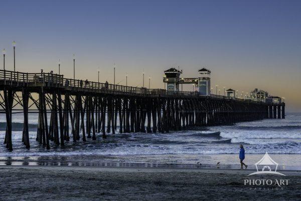 View of famous Pier during sunrise.