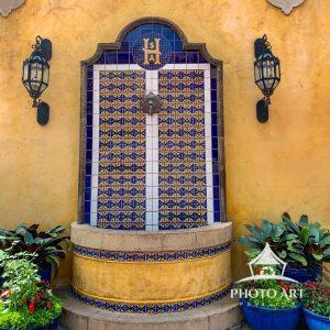 This Mexican fountain is located at Epcot Center, I love the colors.