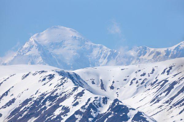 Denali was 100% in view — a rare and awe-inspiring sight! Standing before this magnificent peak,