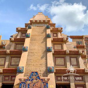 This replica of a Mexican Pyramid was located at Epcot Center.