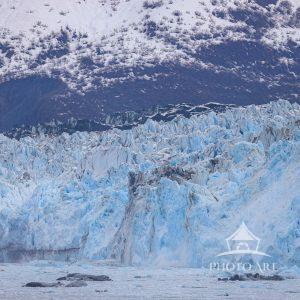 Hubbard Glacier is one of Alaska's most dramatic ice fields. The towering wall of ice at the