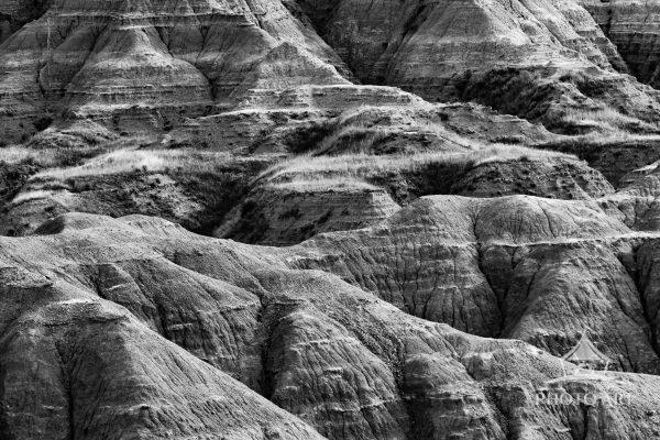 Image highlighting the rugged terrain of the Badlands of South Dakota.