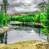 High in the Uinta Mountains, Butterfly Lake rests quietly among the pines, its pristine waters