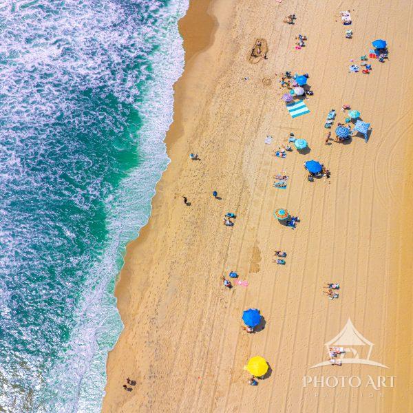 I love a bird's eye perspective of a day at the beach.