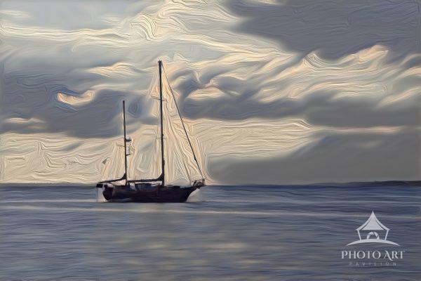 This digitally mastered oil creative brings you on a journey on the Indian River Lagoon in Melbourne