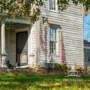 This unique Greek Revival Townhouse as Applied to a Farmhouse was built circa 1830, according to an