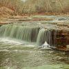 Late fall at Lower Cataract Falls in Cataract State Recreation Area reveals the rugged beauty of