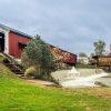 The first Bridgeton covered bridge was a double-span Burr Arch bridge built in 1868 in Bridgeton,