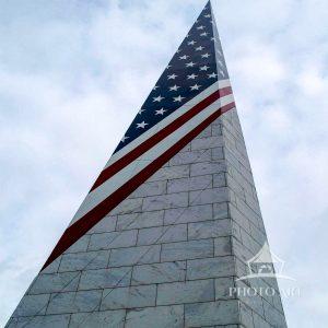 This Vietnam Veteran Memorial is located on hill at Farmingville, Long Island.