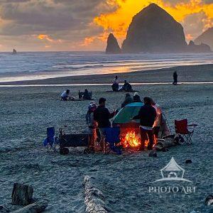 Campfire on the Beach