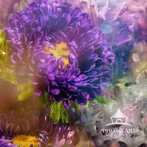 This image of a mum has been digitally hand painted and multiple textures applied for this mystical