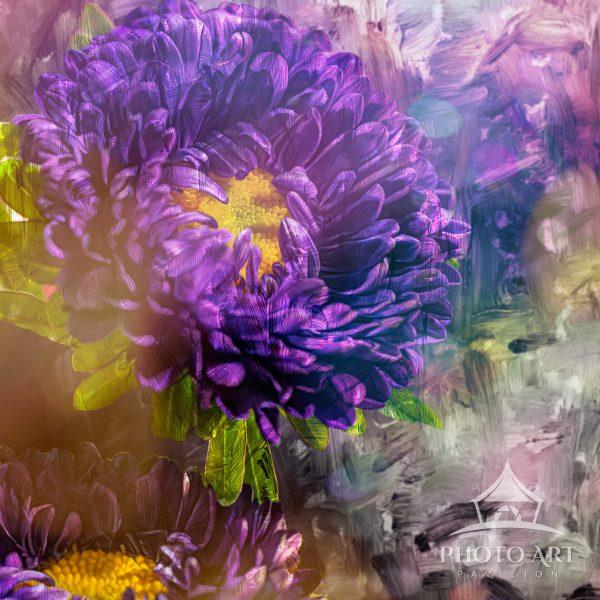 This image of a mum has been digitally hand painted and multiple textures applied for this mystical