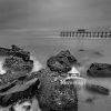 Long exposure at the Jersey Shore with Belmar Fishing pier in the distance.