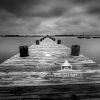 This is a pier on the bay at the Jersey Shore called Sunset Beach, Seaside Heights, New Jersey.
