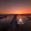 Sunset on the bay at the Jersey Shore