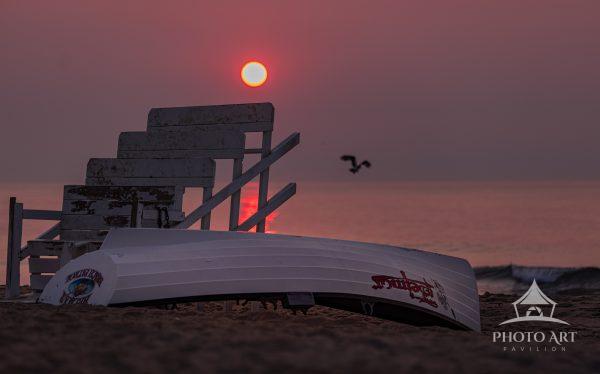 Lifeguard Station at Sunrise