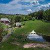 Aerial photo of the Kuerner Farm where Andrew Wyeth spent most of his time painting thru the years.