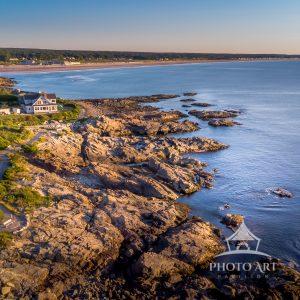 Drone footage of the coast of Maine.
