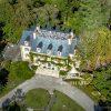 Aerial photo of the Hagley House.