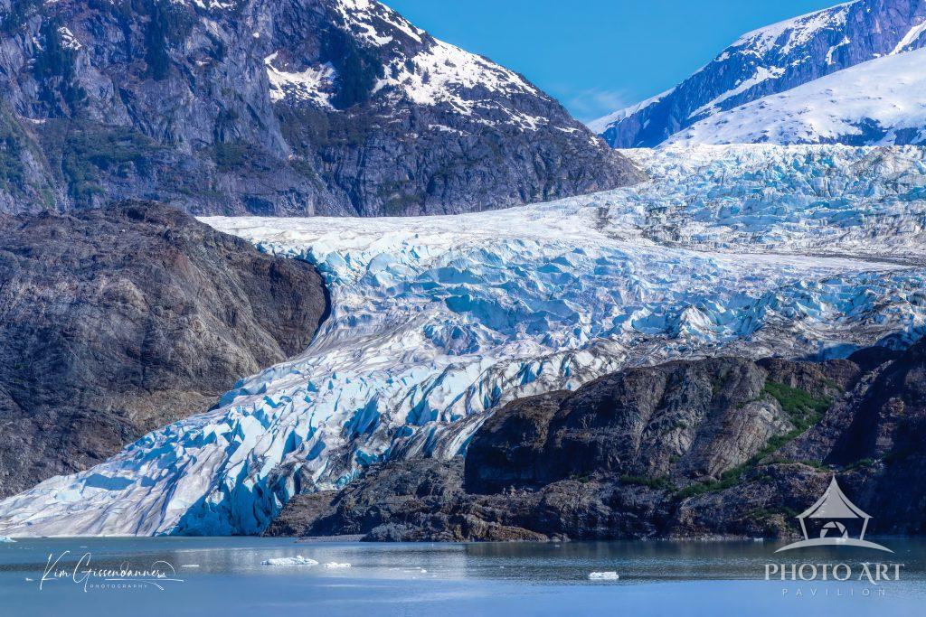 Mendenhall Glacier from Tongass National Forest captures the breathtaking convergence of ancient ice