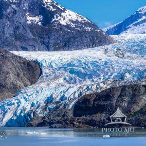 Mendenhall Glacier from Tongass National Forest captures the breathtaking convergence of ancient ice